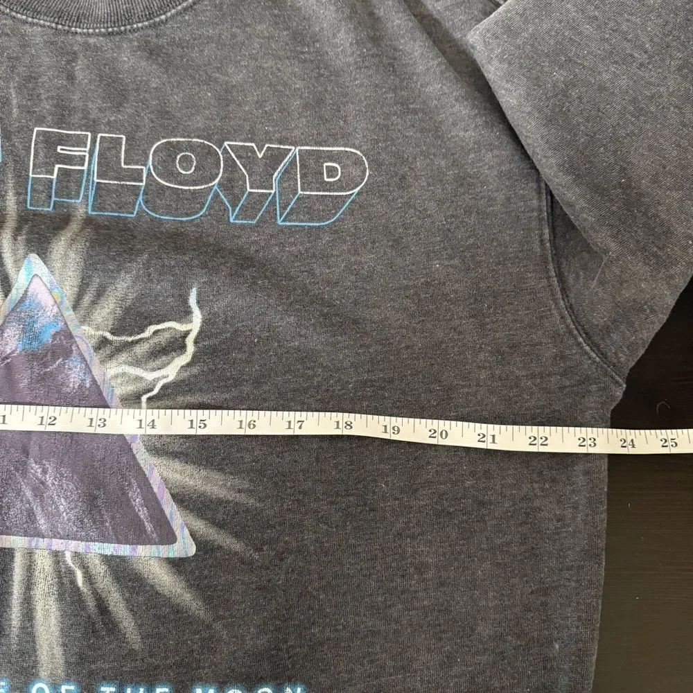 Pink Floyd Sweatshirt Adult Unisex Sz L Gray Dark Side Of The Moon Rock Band